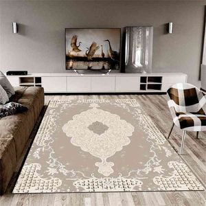 Couverture de tapis en caoutchouc à motifs traditionnels Tapis en tissu turc Couverture de protection Chambre Décorative Chambre Tapete Cubrir Épongé 210917