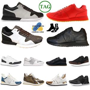 Traine Run Away Triple Red Gum Leather Black cat Demin Reverse Canvas Blanco Iridiscente Caqui marrón Mujeres y hombres Zapato casual