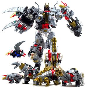 Transformation Toys Alloy Engineering Tyrannosaurus rex Children's Transformation Robot Toy Shura King Robot Enfants Cadeaux