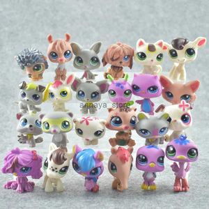 Juguetes de transformación Robots 24 unids/set Mini pequeño animal de juguete de dibujos animados muñecas lindas figuras de acción gato perro caballo tienda de mascotas colección decoración de escritorio regalo para niños