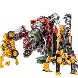 Jouets de transformation Robots AOYI 8 IN 1 Devastator Transformation Movie Toys Anime Action Figure Cool Engineering Vehicles Mode Robot Car Boy DD04 DD03 230808