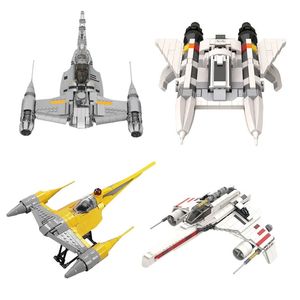 Jouets de Transformation Robots MOC N1 Starfighters, blocs de construction à l'échelle Minifig pour Nabools, avion de combat, briques, modèle rebelle spatial, jouets cadeaux 231010