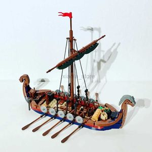 Jouets de Transformation Robots puissance guerres militaires médiévales bateau dragon pirate Viking Longship bloc ensemble figurines Sodiers bateau voile jouet pour enfants 2400315