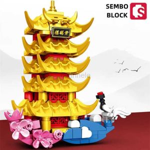 Transformation Toys Robots Bloc sebo Bloc jaune Crane Tower Blocaux de construction Magnétiques Stickers Classical Modèle Modèle décoration Childrens Toys Cadeaux 240412