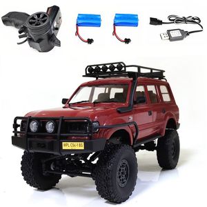 Juguetes de transformación Robots WPL C54-1 RC CAR C54 CAR LC80 Crawler Simular escala completa 260 Motor Off Road Escalada Monsterk WPL 4WD Regalo para niños 230811