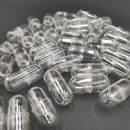 Transparent Capsule Shell En Plastique Pilule Conteneur Médice Pilule Cas Médecine Bouteille Séparateurs expédition rapide F1453 Lwpmv