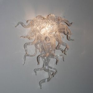 Lampes murales en cristal transparent soufflé à la main en verre clair bricolage lampe montée moderne avec ampoules LED 12 par 16 pouces lumières à bas prix