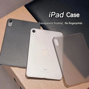 For iPad Mini 6 Case Transparent Frosted Fingerprint Resistant Ultra Thin PC Hard Cases Simple Cover For iPad 10th 9th 8th 7th 10.2 Air 5 4 10.9 inch iPadPro 11