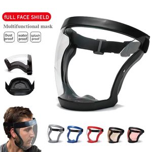 Transparent Full Face Shield Splash-proof WindProof Anti-fog Mask Safety Glasses Protection Eye Face Mask with Filters ss0129254T