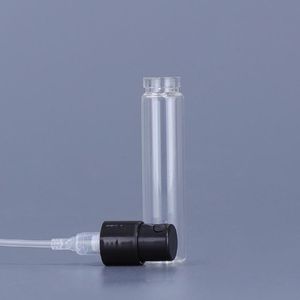 Botella de perfume de mini spray transparente 18ml 25ml Vacá vial de vidrio de muestra de atomizador de recargadores vacíos 1500 piezas de envío gratis Testv