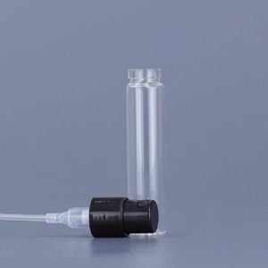 Botella de perfume de mini spray transparente 18ml 25ml Vacillos de vidrio de muestra de atomismo recargador