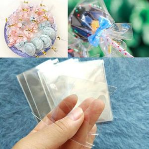 Sacs en plastique transparents Lollipop Cookie Candy Bar Wedding Party Favors Wrapper Baby Shower Emballage Emballage cadeau