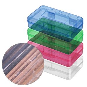 Caja de lápices de lentejuelas transparentes, bolígrafo de gran capacidad, suministros escolares estacionarios, estuche Kawaii