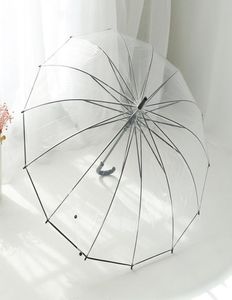 Parapluie transparent Parasol Kids Umbrella Rain Femmes Migne Clear Paraguas Bonne qualité Poe6781016