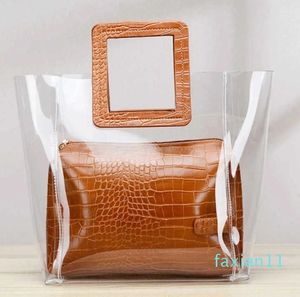 Sac Transparent pour femmes, nouvelle mode japonaise et coréenne, sac à main motif Crocodile, fourre-tout de grande capacité, 230919