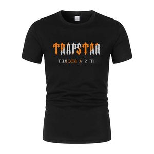 Trapstar London Camiseta para hombre Ropa deportiva de manga corta 16 colores Algodón Negro Ropa cálida para correr al aire libre