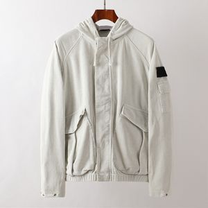 Chaqueta de marca superior para hombre, estilos de marca Topstoney Sup Co, chaqueta de algodón informal con insignia bordada con capucha y cuello alto