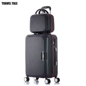 TRAVEL TALE abs valise de voyage sac spinner hard side trolley ensemble de bagages avec sac à main J220708 J220708