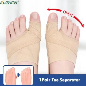 Tratamiento 1 Separador de dedo gordo de los dedos Hallux valgus Bunion Corrector Ortótico Fees Peídas de pulgar Ajuste Corrección de calcetín Pedicura