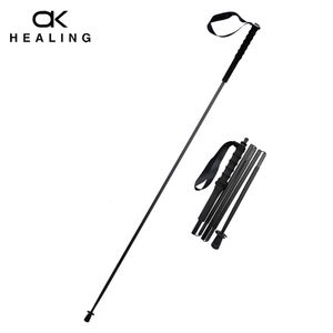 Trekking Poles HEALING 115g Ultra Light Weight Trekking Poles Foldable Hiking Sticks Carbon Fiber Hiking Poles Walking Sticks Trekking Stick 230613