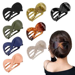 Pince à cheveux tendance PC Simple en forme de 8, support de coiffure infini, pince à cheveux en forme de requin, accessoires pour cheveux pour femmes, vente en gros, nouvelle collection 2023