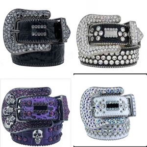 Cinturones de moda para hombre diseñador dama cinturón rojo hebilla de flor grande cintura donna para mujer cinturones de diamantes brillantes multicolor con cinturones de cintura de lujo con diamantes de imitación