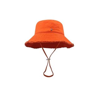 Sombrero de cubo de moda diseñador al aire libre ala ancha le bob sombreros de diseñador para hombres color sólido casquette luxe blanco rosa naranja damas sombrero de diseñador accesorios de moda hg143