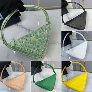Triangle en cuir mini sac en cuir détachable et manche de chaîne