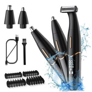 Trimmer 3 en 1 Hair Electric Raser Nez Coiffure Trimmer Trimwer avec Affichage LED Dame Shaver Bikini Ligne Zone Pubic Rise