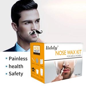 Trimmer 50g Eliminaire d'oreille de nez kit de cire Kit indolore facile Mentide nasal Fast efficace HEATRESISTANT PAPE PAPE CASS