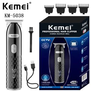 Trimmers Kemei KM5038 Nouveau design USB RECHARGETY Electric LCD Screen Men Hair Hair Clipper