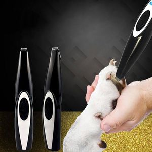 Trimmers Mute Pet Hair Trimmer Electric Fader Dog Dog Rébarrant USB Mini Pet Pet Partial Shaver For Pet Face Paw Ass Ear