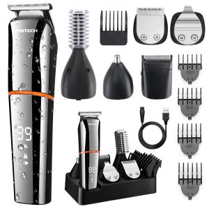 Trimmers Pritech Electric Hair Clipper Sinders Trimmers pour les hommes, Clipper à barbe rechargeable USB, outils de rasoir de rasoir de toilettage de coiffure