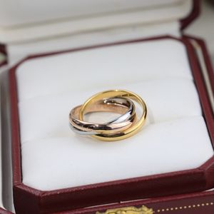 Bagues de créateur Trinity Ring, bijoux de créateurs, bijoux de luxe, or, argent, or rose, bagues de mariage pour femmes et hommes, proposent des bagues de qualité supérieure, cadeau avec boîte