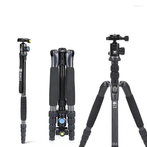 Tripods A-1205 SIRUI A1205 trépied professionnel en Fiber de carbone monopode Flexible Ultra-léger Portable pour appareil photo avec tête Y11 5 sections Loga22