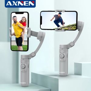 Trépieds Axnen HQ3 3Axis Smartphone pliable Smartphone Handheld Gimbal Cell Phone Video Record Vlog Stabilisateur pour iPhone 13 Xiaomi Huawei Samsung