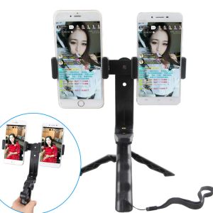 Trépieds de bureau selfie mini trépied avec 2 clips support pour les téléphones portables mobiles