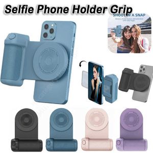 Trépieds Poignée de caméra magnétique Selfie Grip Support photo Smart Bluetooth Téléphone mobile Antishake Selfie Device Magsafe TypeC Chargeur J230427