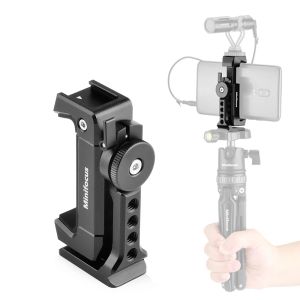 Tripods Metal Smartphone Trépied Mount avec une plaque de libération rapide de l'arcasyle de chaussures froides pour le kit de téléphone portable mobile Clip de porte-vidéo