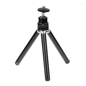 Tripods Mini Flexible Tripod 2 Section Stand Holder For Projector Camera Aluminum Alloy Desktop Mobile Phone
