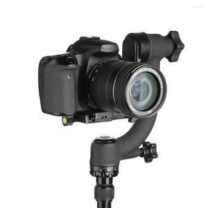 Trípodes Panorámicos 360 grados Vertical Pro Gimbal Cabeza de trípode 1/4 pulgadas Tornillo Telepo Lente Placa de liberación rápida para cámara DSLR