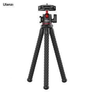 Tripods ULANZI MT-33 Flexible Mini Octopus Tripod Cold Shoe Mount Ball Head QR Plate Max. 2KG for Smartphone Camera Live Streaming Vlog 221014