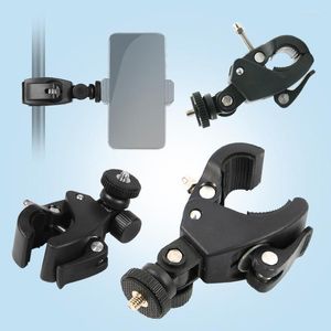 Trípodes Universal 1/4 cabeza DV DSLR bicicleta manillar abrazadera soporte montaje para Insta 360 One X accesorios de Clip de cámara de vídeo
