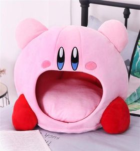 Tronzo 50cm Kirby Plush Soft Sleep Pillow Cap Kawaii Juego de anime Kirby Sleep Cushion Soft Pet House Toys Dropship LJ2004802051
