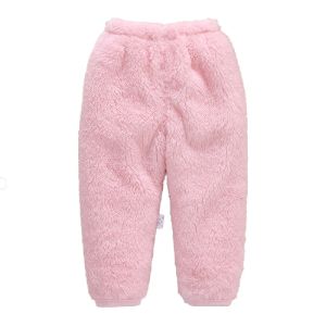 Pantalon bébé corail toison long pantalon épaissis de flanelle chaude pantalon ne nouveau-né des filles du newborn borne.