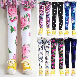 Pantalon fille vêtements pantalon à fleurs enfant Leggings automne bébé filles mince fleur Legging printemps été serré enfants