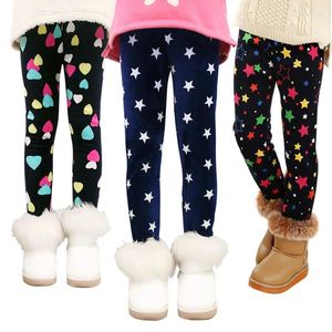 Pantalons filles Leggings hiver automne automne mode épais vêtements chauds imprimer enfants enfants pantalons