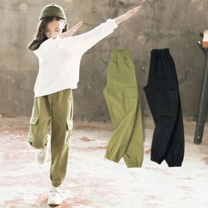 Pantalons enfants enfant en bas âge bébé filles solide printemps été Style de rue Hip Hop pantalons longs vêtements 230830