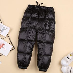 Pantalons en duvet de canard blanc pour enfants, vêtements d'hiver pour bébés filles et garçons, imperméables et chauds