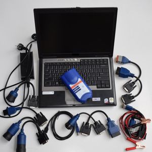 herramienta de escáner de diagnóstico de camión 125032 USB Link software de diagnóstico de servicio pesado con todos los instaladores en la computadora portátil D630 kit completo
